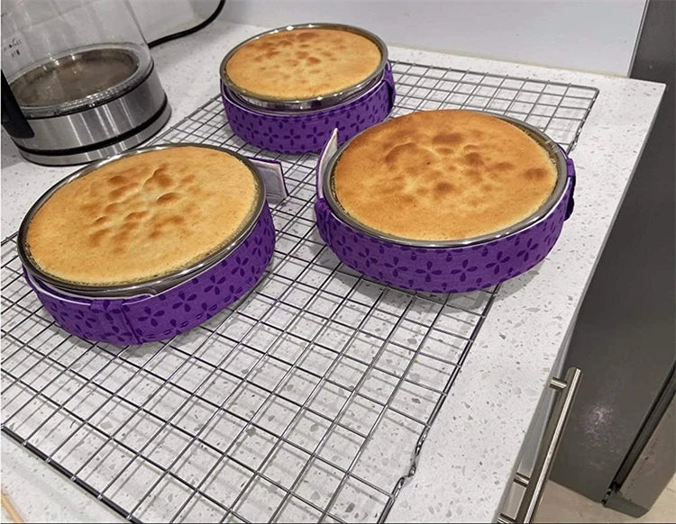 LMETJMA Bake Even Strip Cake Pan Dampen Strips Super Absorbent Thick Cotton Cake Strips Baking Tray Protection Strips JT130
