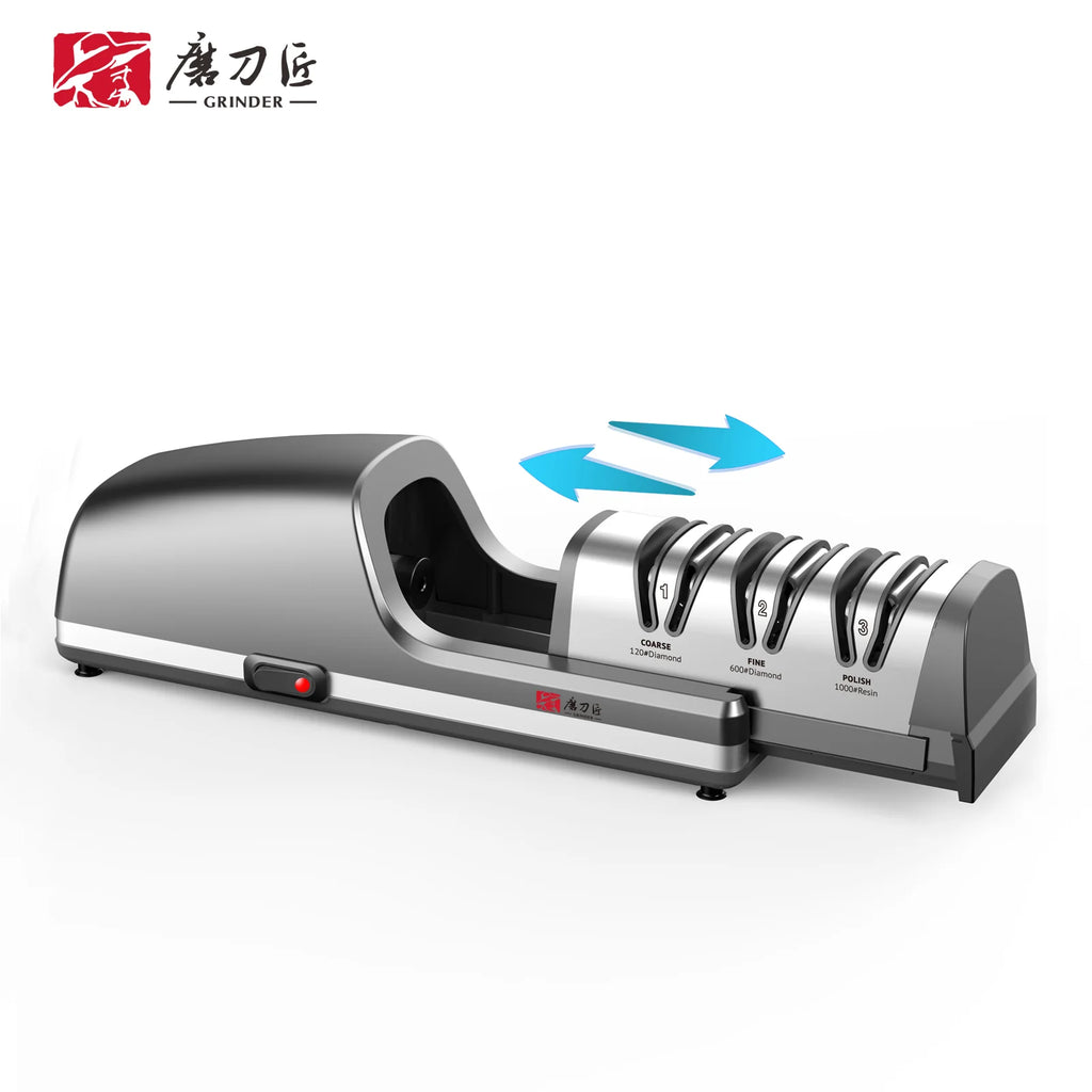 TAIDEA TG2403 Electric Knife Sharpener, 3-Stage Professional Sharpening System for Kitchen Chef and Home Use Knives