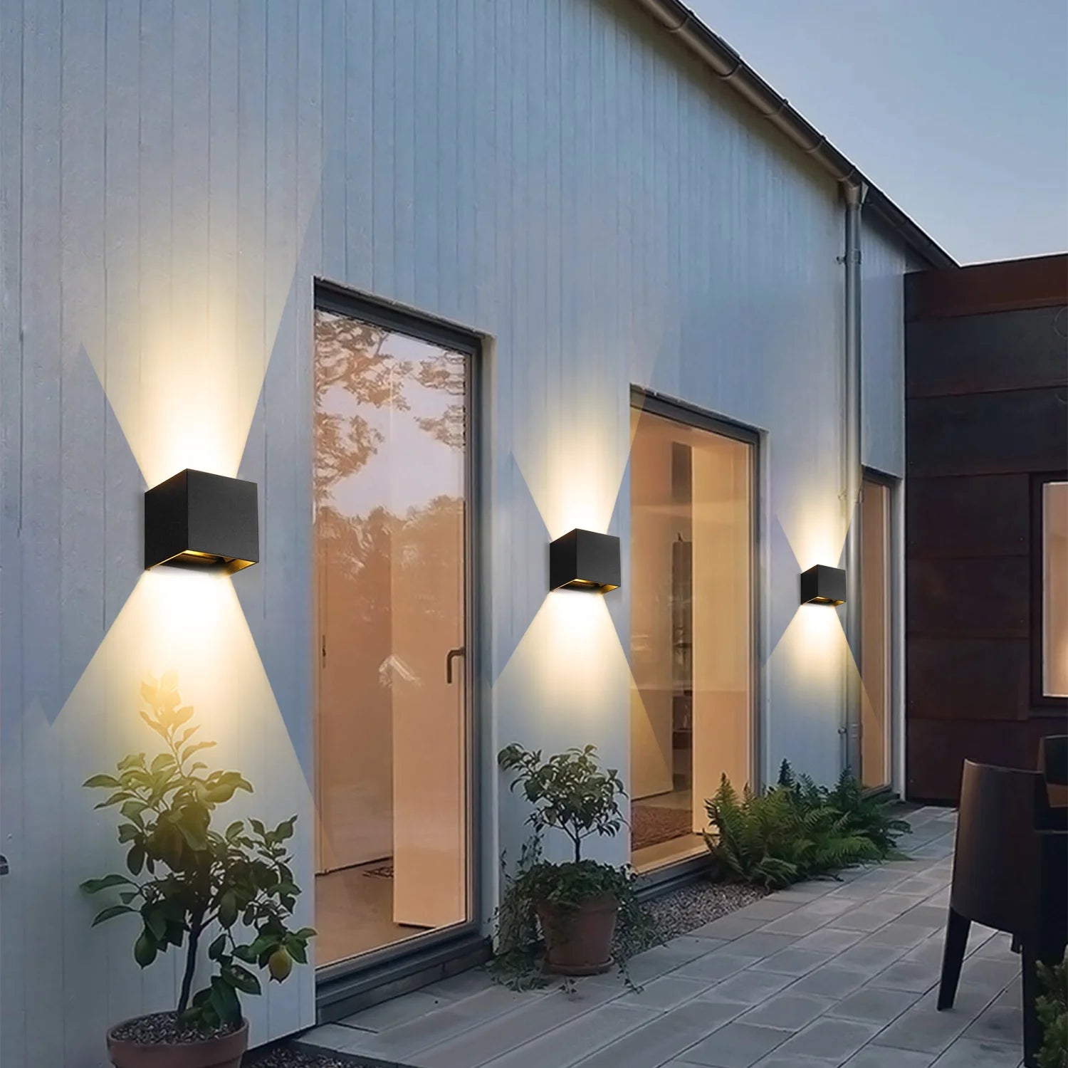 LED Wall Light AC110V-220V Outdoor Waterproof Home Decoration Up Down Wall Interior Lamp Living Room Bedroom Stairs Lighting