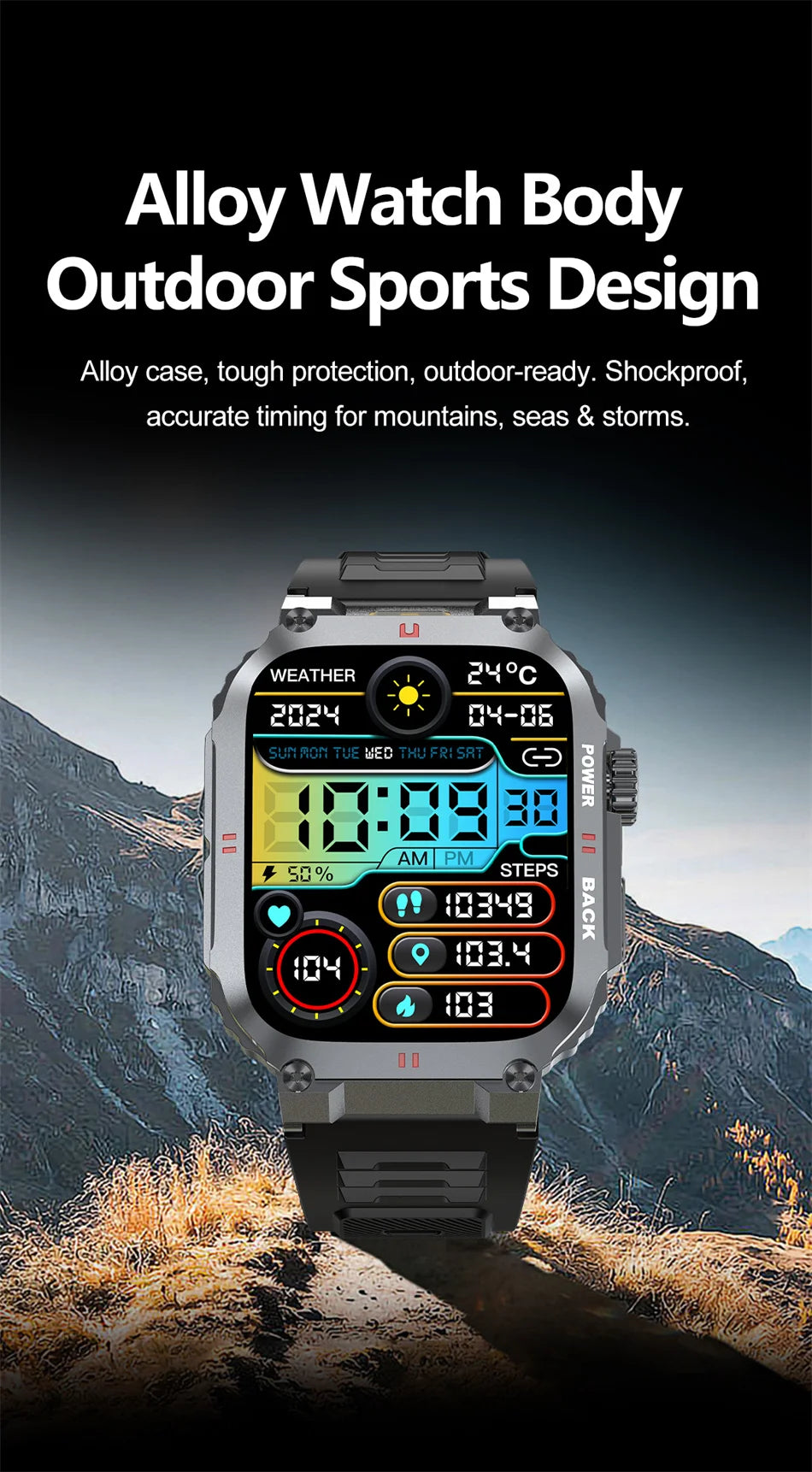 2026 New Military GPS Smart Watch Men 1.91" AMOLED Screen IP68 Waterproof Sports Fitness Tracker BT Call Smartwatches