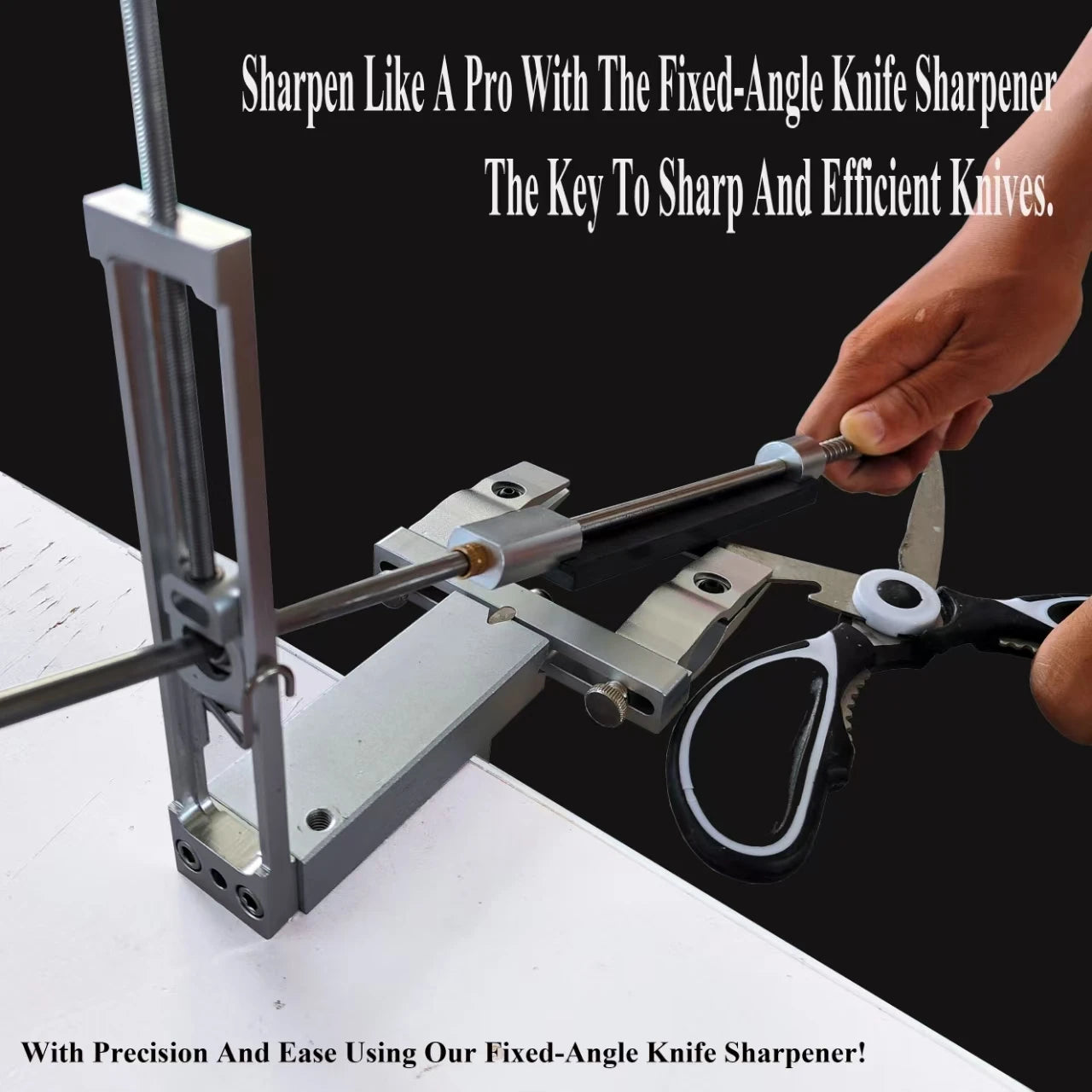 S09 New Design Professional Fixed Angle Apex Knife Sharpener Kitchen Knife tools Knife Sharpening System with diamond stones Set