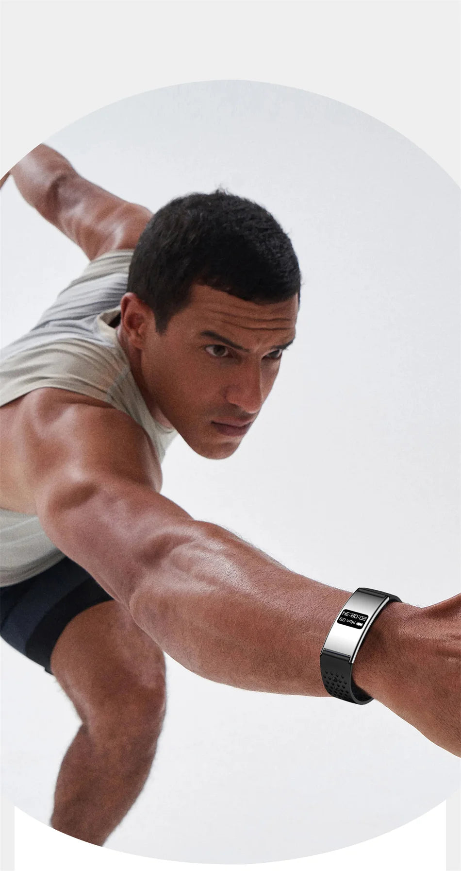 Men Women Smart Bracelet Heart Rate Sleep Monitor Health Smart Band Waterproof Sports Fitness Tracker Smartwatch For Android iOS