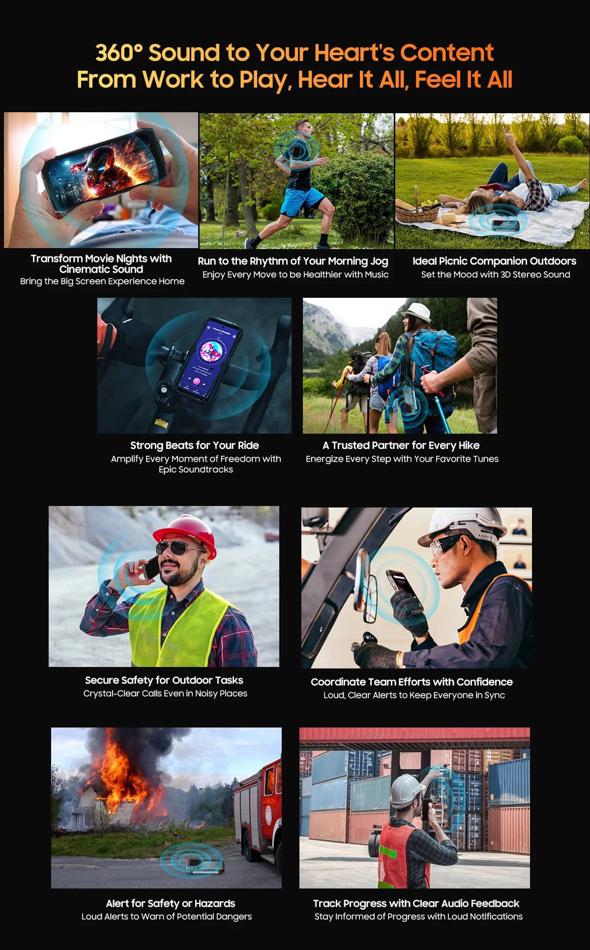Blackview OSCAL PILOT 1 Rugged Phone 6.67" 90Hz IPS Display 6GB+256GB Android 14 Outdoor Smartphone with LED Flashlight GPS/NPC
