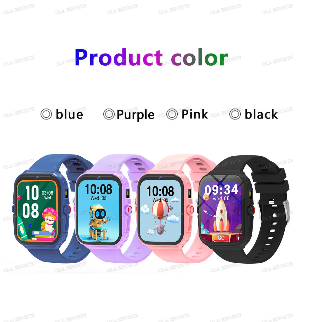 New Smart Watch For Children HD Touch Screen Camera 18 Games Sleep Monitoring Alarm Clock Calculator Birthday Gift Boy Girl HW12