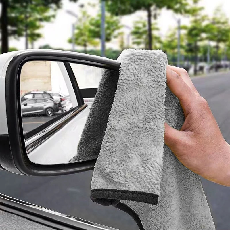 Car Emblem Wash Microfiber Towel Cotton Cleaning Drying Rag Cloth For Peugeot 3008 408 5008 508 107 208 2022 607 2008 Accessorie