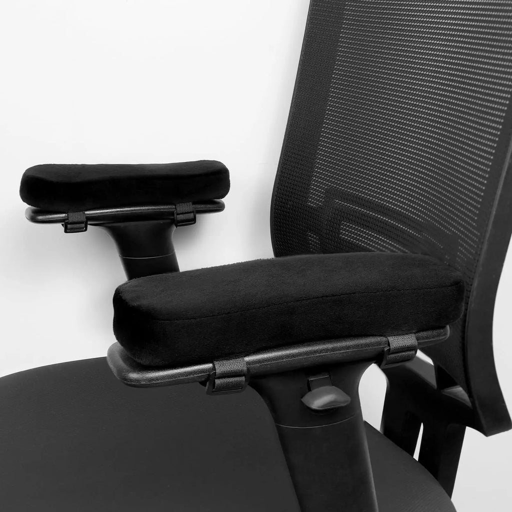 2/6Pcs Office Chair Arm Pads,Soft PU Sponge Arm Rest for Desk Chair Gaming Chair,Arm Rest Cover Elbow Support,Removable Cleaning