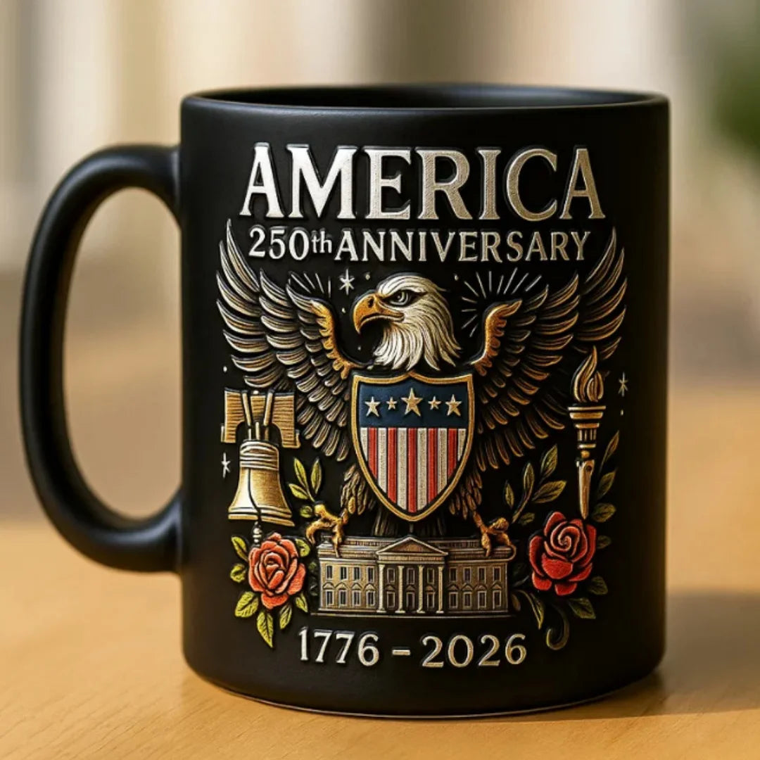 America'S 250th Anniversary Mug Ceramic Water Cup Multi-Purpose Tea Milk Coffee Cup Party Beer Mug Usa 250th Anniversary