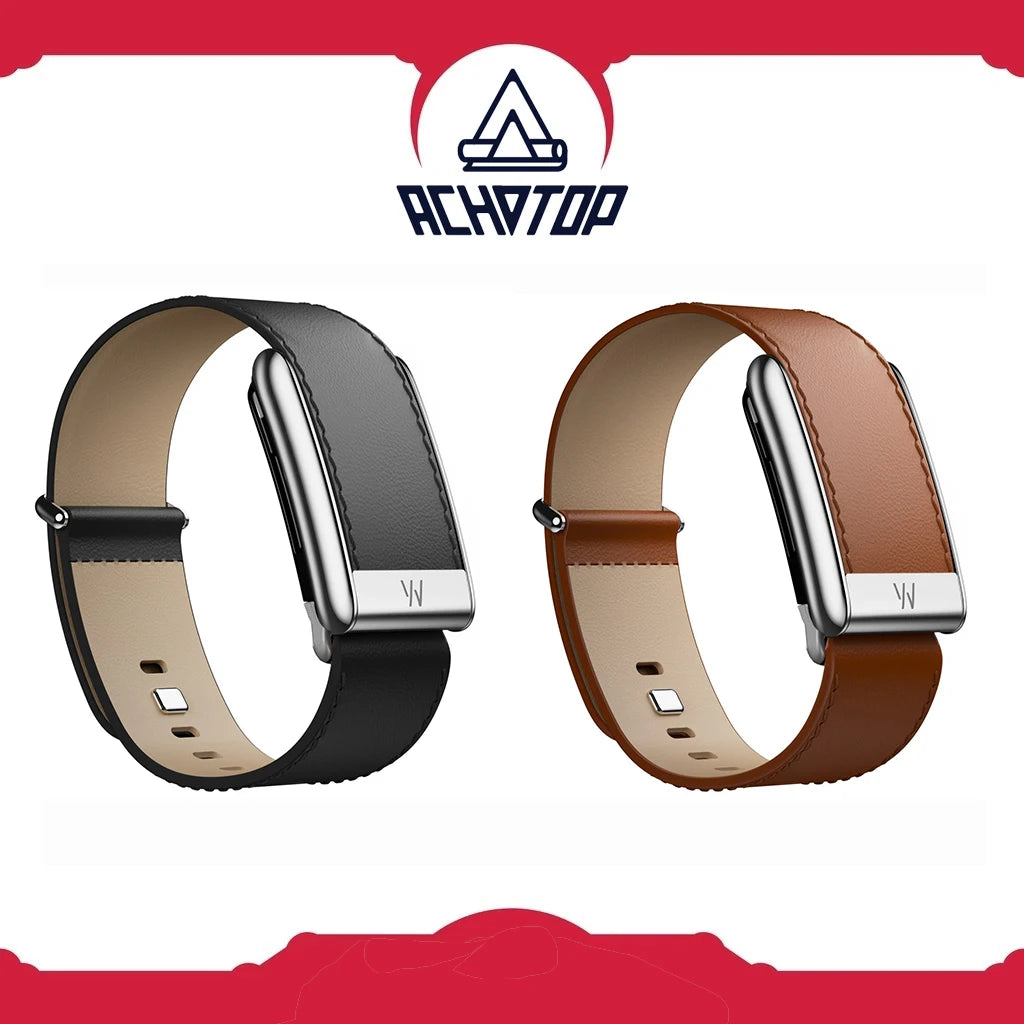 Suitable for Whoop 5.0 Mg Wristband Straps W Logo Leather PU Black Whoop Sports Replacement Strap Metal Whoop5.0 Straps