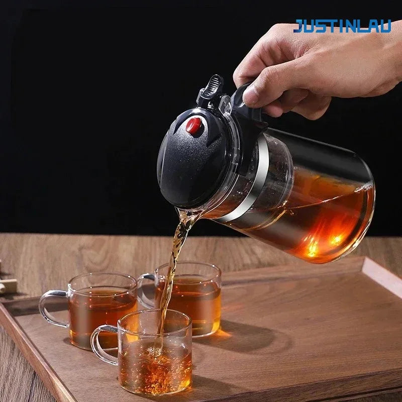 500ml-1800ml  Glass Teapot  Borosilicate Glass Split Type Teapot Heat Resistant Glass Teapot Tea Part Gift Idea Household