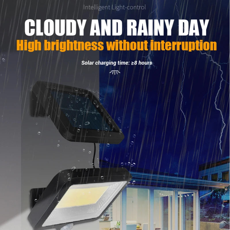 Super Bright Motion Sensor Solar Split Lights Garden Decoration 3 Modes Outdoor IP65 Waterproof Emergency Wall Courtyard Lamp