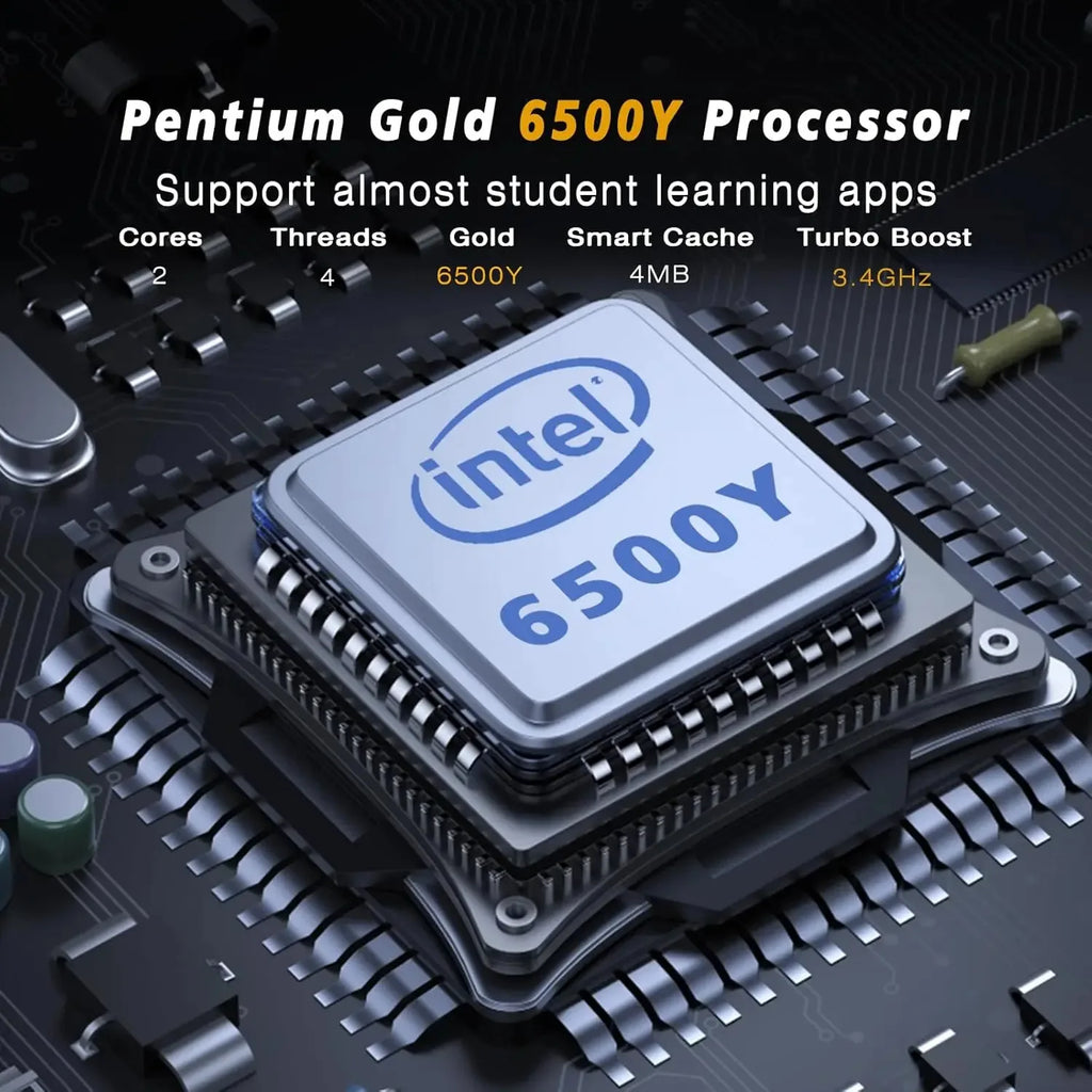 Hot 17.3" Notebook Intel Pentium 6500Y 32GB 2TB Windows 11 Large Screen  Fingerprint Unlock Office Gaming Laptop Computer PC