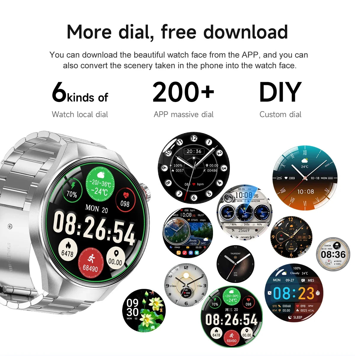 New Upgraded Original Watch G5 PLUS Smart Watch Men GPS Trajectory Compass Bluetooth Call IP68 Waterproof Outdoor Sport Watches