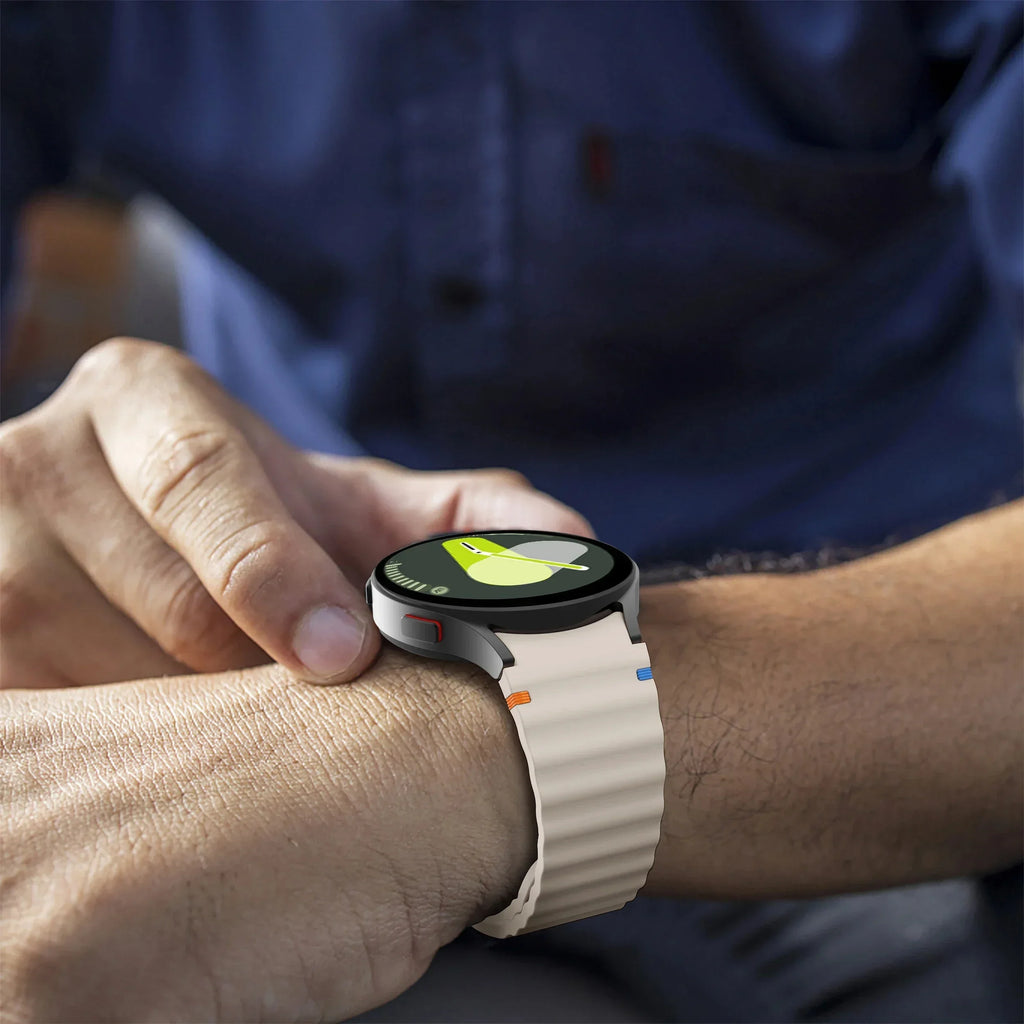 1:1 Official Silicone Strap For Samsung Galaxy Watch 7/FE/6/5/4 44mm40mm 5 Pro Bracelet Watch 6/4 Classic 47/43mm 46/42mm Correa