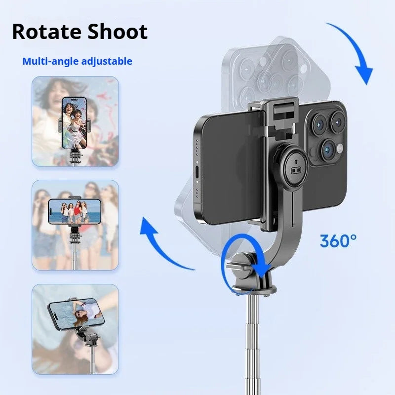 Portable Mini Selfie Stick Tripod With Fill Light Stand Phone Holder Extendable Wireless Bluetooth Remote For Live Broadcast