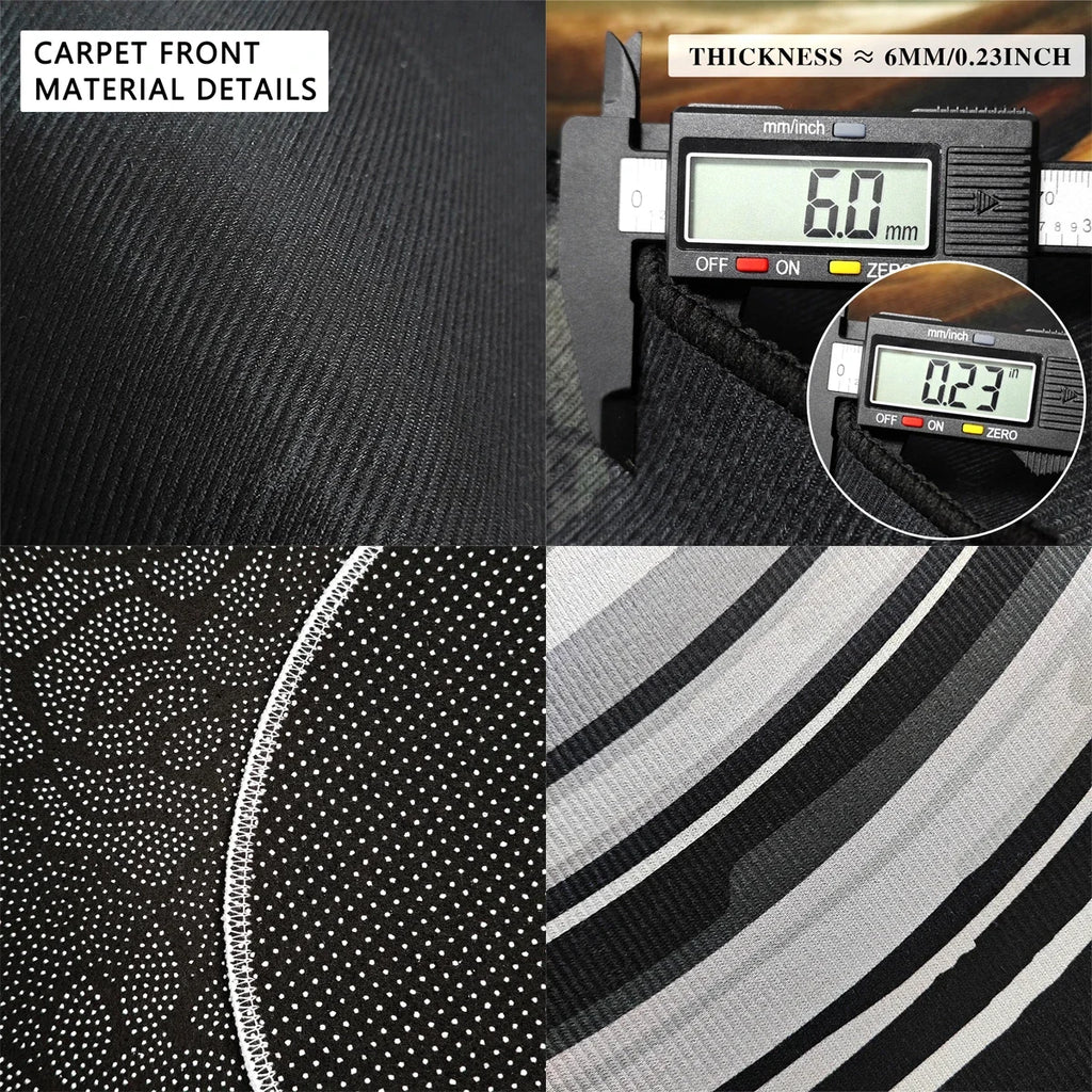 Entrance Carpet Anti-slip Dirt-resistant Wear-resistant Door Rug Semicircular Imitation Marble Texture Welcome Floor Mat 현관 카펫