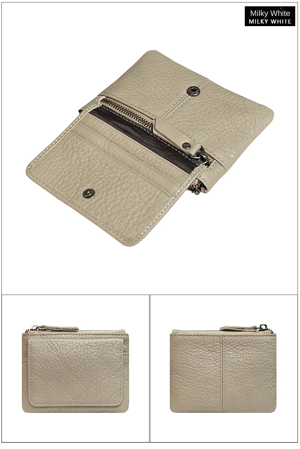 New Cow Leather Women's And Men's Card Bag Coin Purse Slim Credit Card Holder Wallet For Men and Women ID Card Pocket