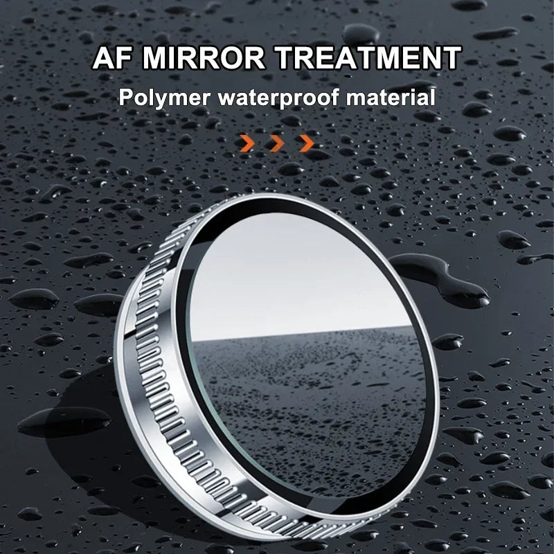 SEAMETAL 2pcs Wide Angle Car Blind Spot Mirrors 360 Adjustable Car Auxiliary Rearview Mirrors HD Suction Cup Small Round Mirror