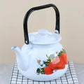 3.5L Large Capacity Porcelain Enameled Tea Pot Perfect for Home or Restaurant Use Tea Kettle Practical and Beautiful