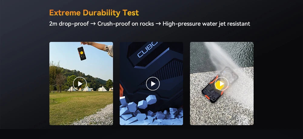 [Ship From UK] CUBOT KingKong Power 5 Android 15 Rugged Smartphone G100 16GB(6+10) 128GB 15300mAh 6.88" 120Hz 64MP Camping Light