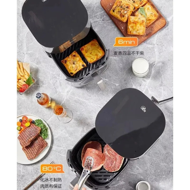 Bake Air Fryer: New Home Multifunctional. Large Capacity Integrated Automatic Visual Electric Oven Fritadeira Eletrica Air Fryer
