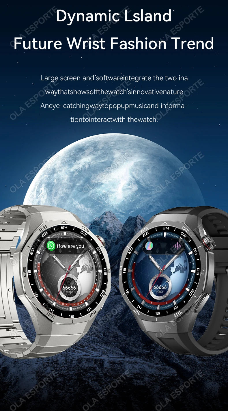 2026 Watch 5 Pro GPS Track Smart Watch Men 360*360 AMOLED Screen NFC Bluetooth Call Waterproof Health Monitor Man Smartwatch Hw1