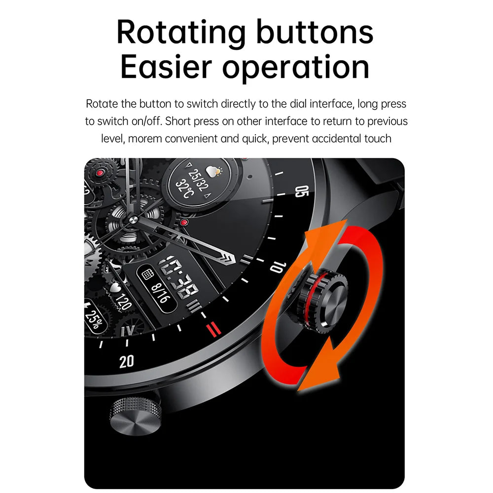 2026 Fashion Smartwatch HD Touch Heart Rate Bluetooth Call Sleep Monitoring NFC Weather Sport Mode Smart Watch For Android IOS