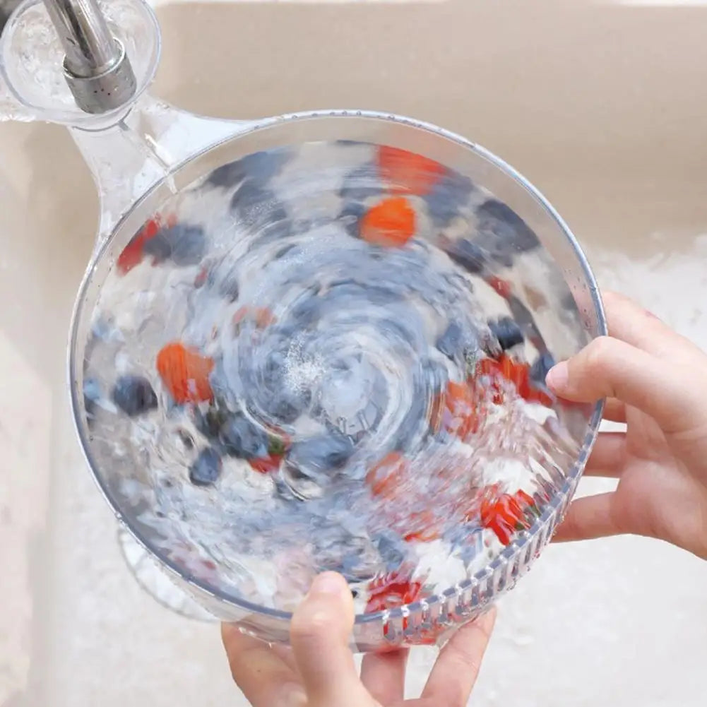 Automatic Fruit Washer Automatic Washing Bowl With Strainer Vegetable Rinser Container Berries Washer Automatic Washer Bowl