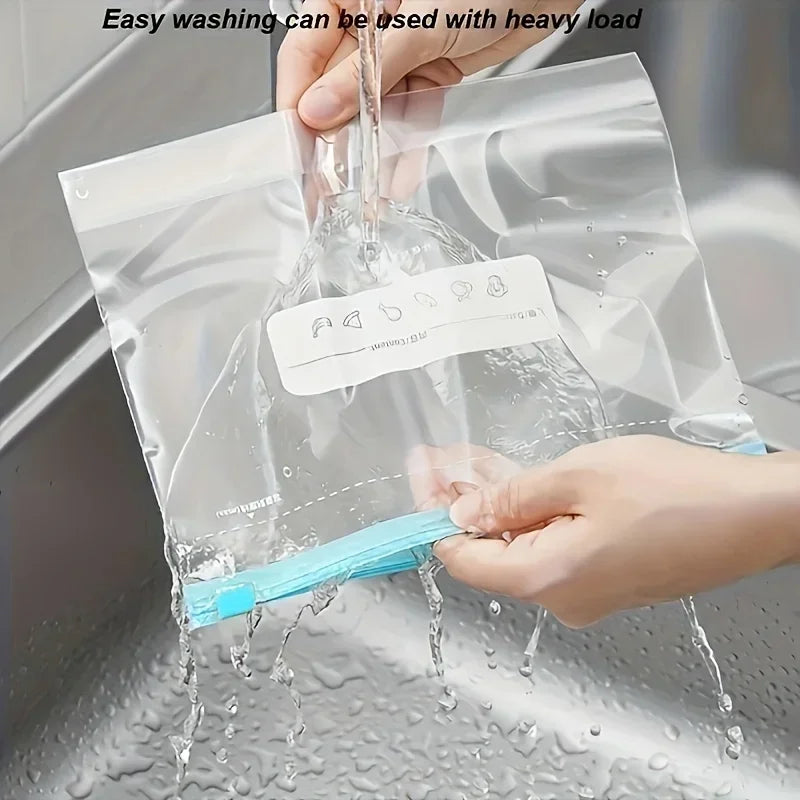 45pcs Sealed Storage Bags, Zip-Lock Food Preservation Bags, Self-Sealing Food Storage Bags, Zip Shut Bags Fresh Food Storage Bag