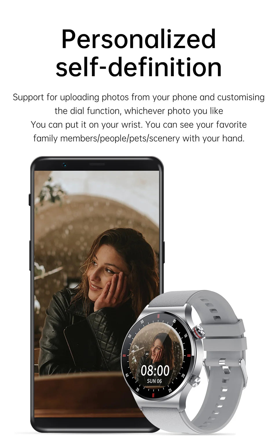 2026 Fashion Smartwatch HD Touch Heart Rate Bluetooth Call Sleep Monitoring NFC Weather Sport Mode Smart Watch For Android IOS