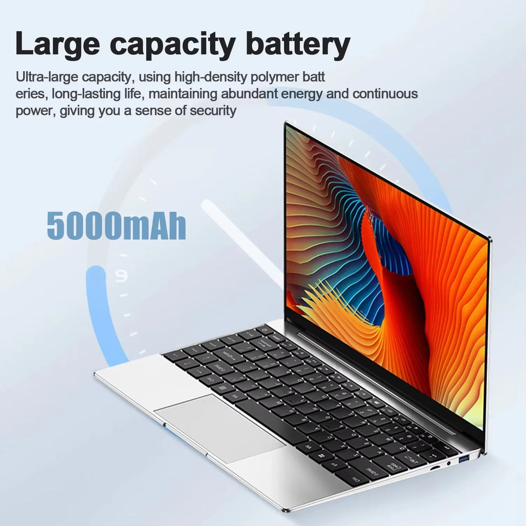 2026 Intel Core i9 10980HK Portable Laptop Computer 16GB DDR4 1TB 2TB SSD 14.1" Notebook Windows 11 4K Office Gaming PC