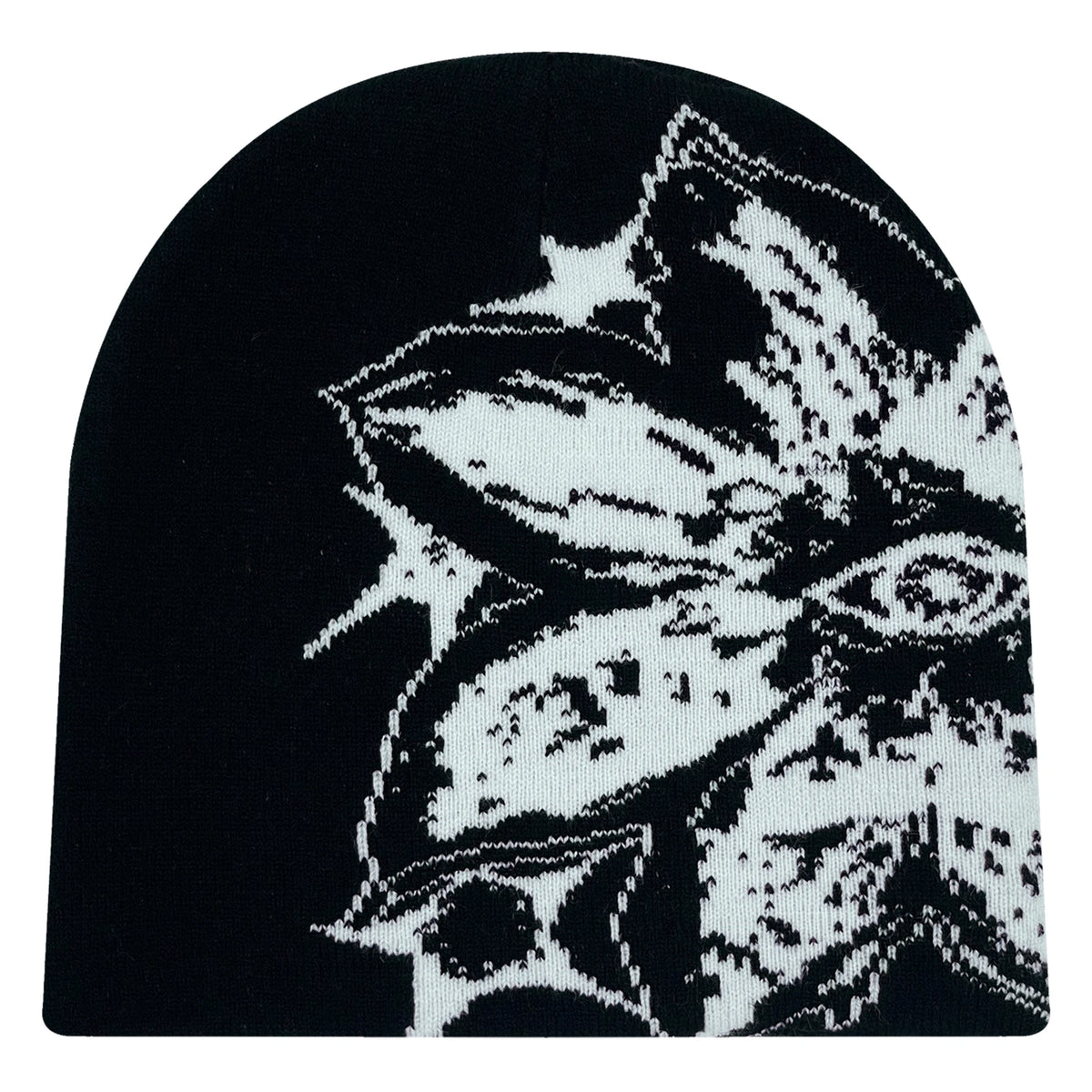 1PCS personalized trend large patterned jacquard knitted hat, street outdoor sports skullcap, unisex beanie
