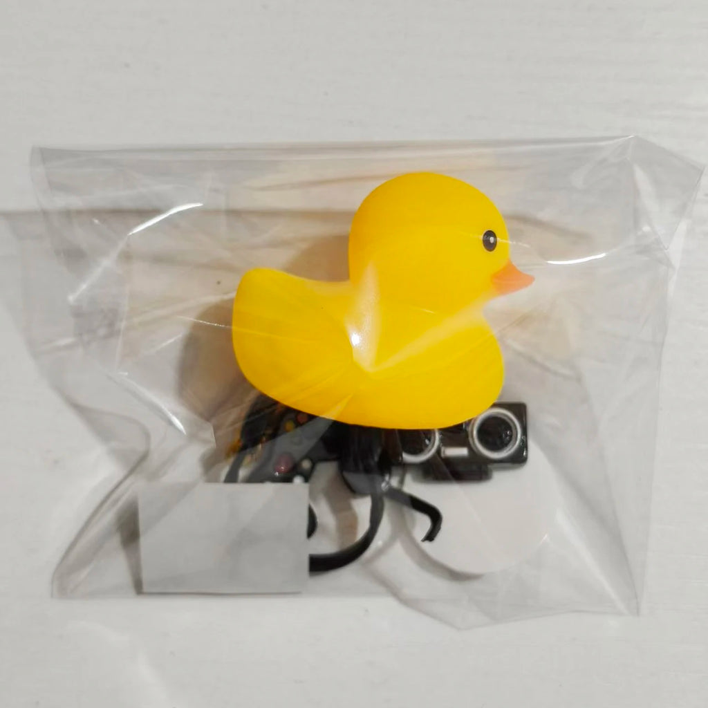 Cool Hip Hop Music Duck Car Decorations Rubber Ducks Cute Dashboard Rubber Ducks for Car Ornament with Headphone Game Player
