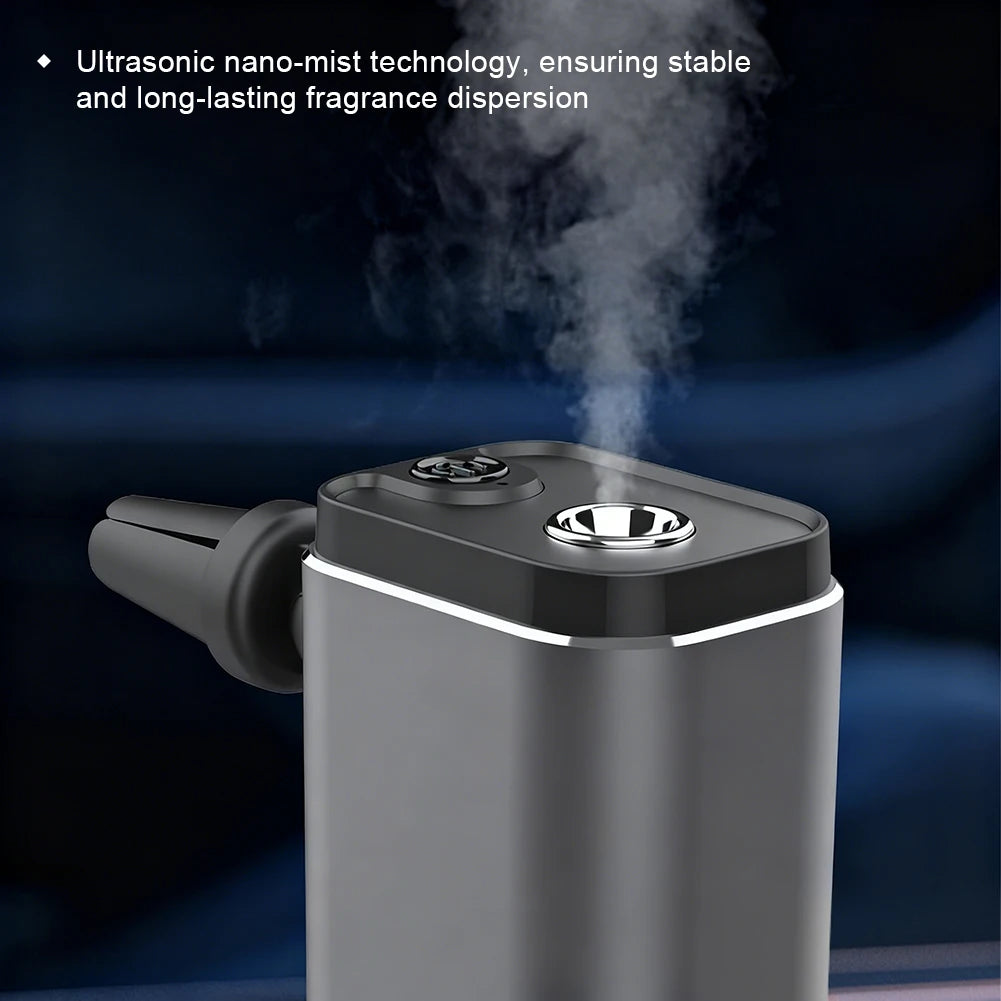 Smart Car Aromatherapy Diffuser Essential Oil Mist Humidifier Air Freshener Vent Clip Fragrance Diffuser for Auto Aromatherapy