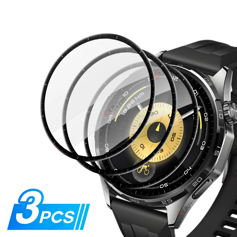 Screen Protector for Huawei Watch GT 6 Pro 46mm 3D Curved Screen Protector Ultra-HD Full Coverage Protective Film Accessories