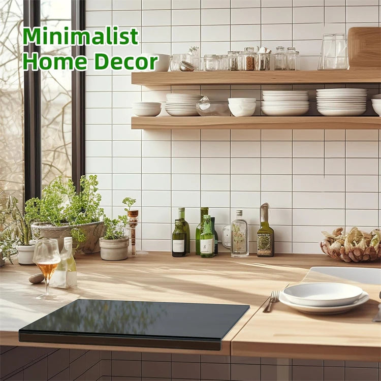 LMETJMA Acrylic Cutting Board with Lip Non Slip Cutting Board for Countertop Protector Durable Kitchen Chopping Board JT324