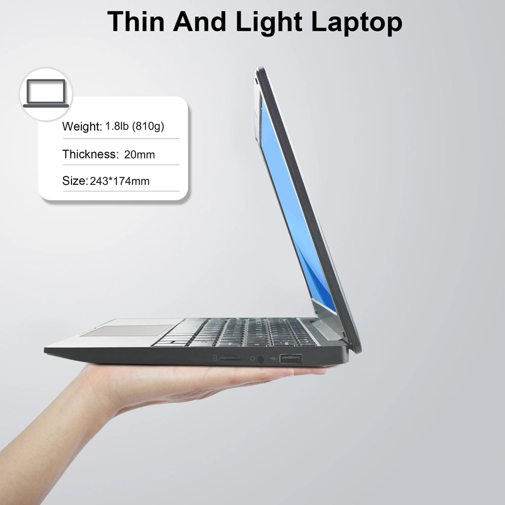 Factory price 10.1Inch Portable Laptop kids Mini PC Ultra Thin Notebook with Intel N4000 8GB RAM / 128GB Storage with Win 11 OS