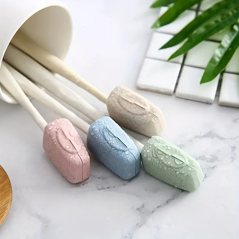 4pcs toothbrush head cover, travel portable toothbrush box, toothbrush protective cover, toothbrush box