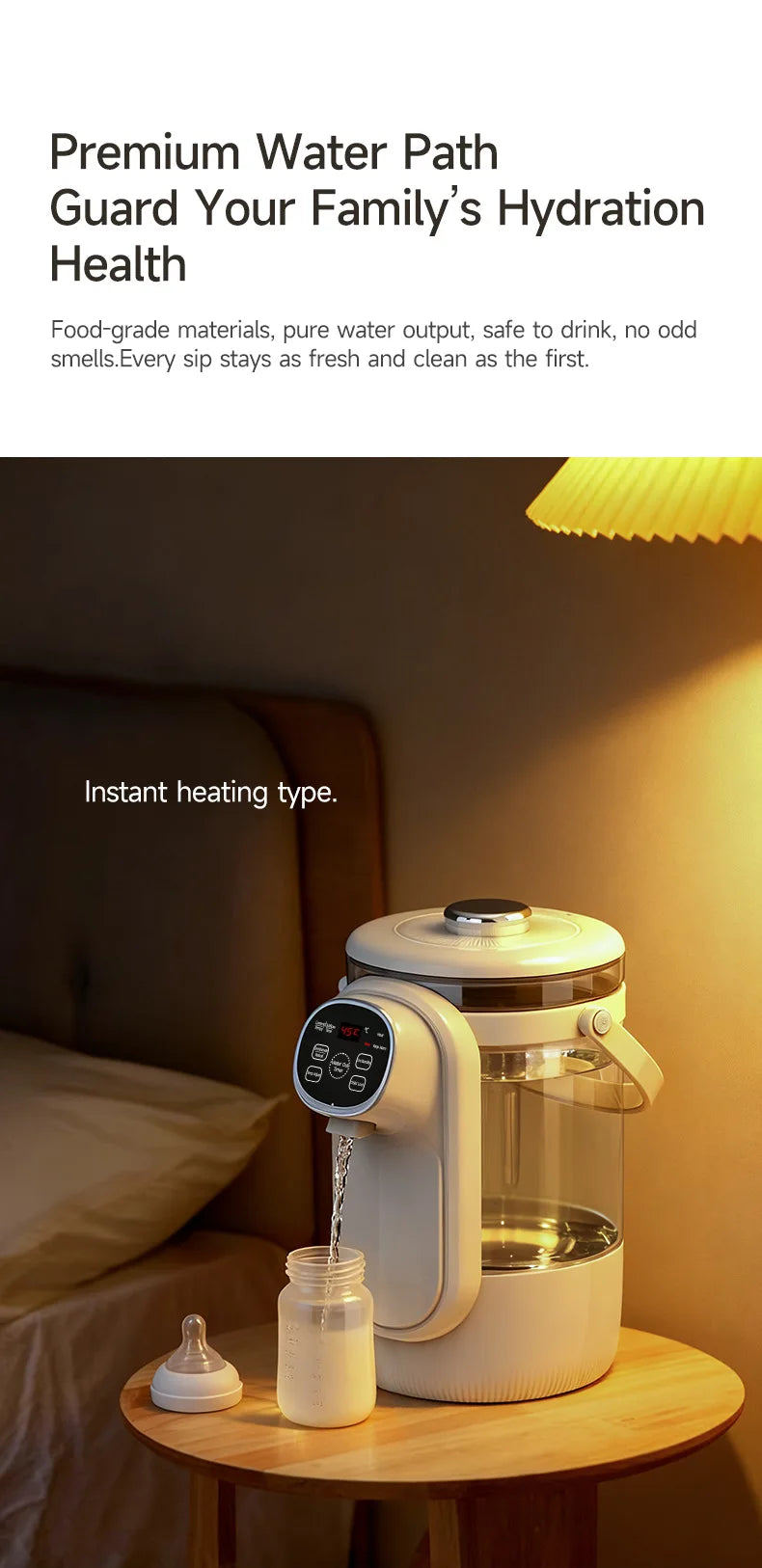 3.5L Electric Kettle Automatic Keep-Warm Electric Pot 12-level Temperature Adjustment Water Kettle Multifunction Water Dispenser