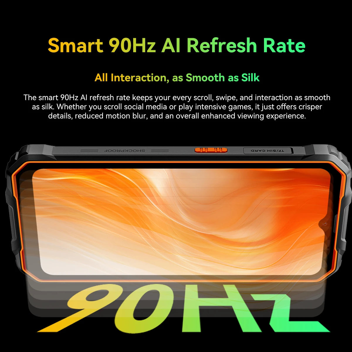 OSCAL Marine 2 AI Outdoor Mobile Phone, 6.56 Inch Rugged Smartphone Android 15, 8+16GB RAM, 256GB+2TB ROM 11000mAh, Unisoc T615