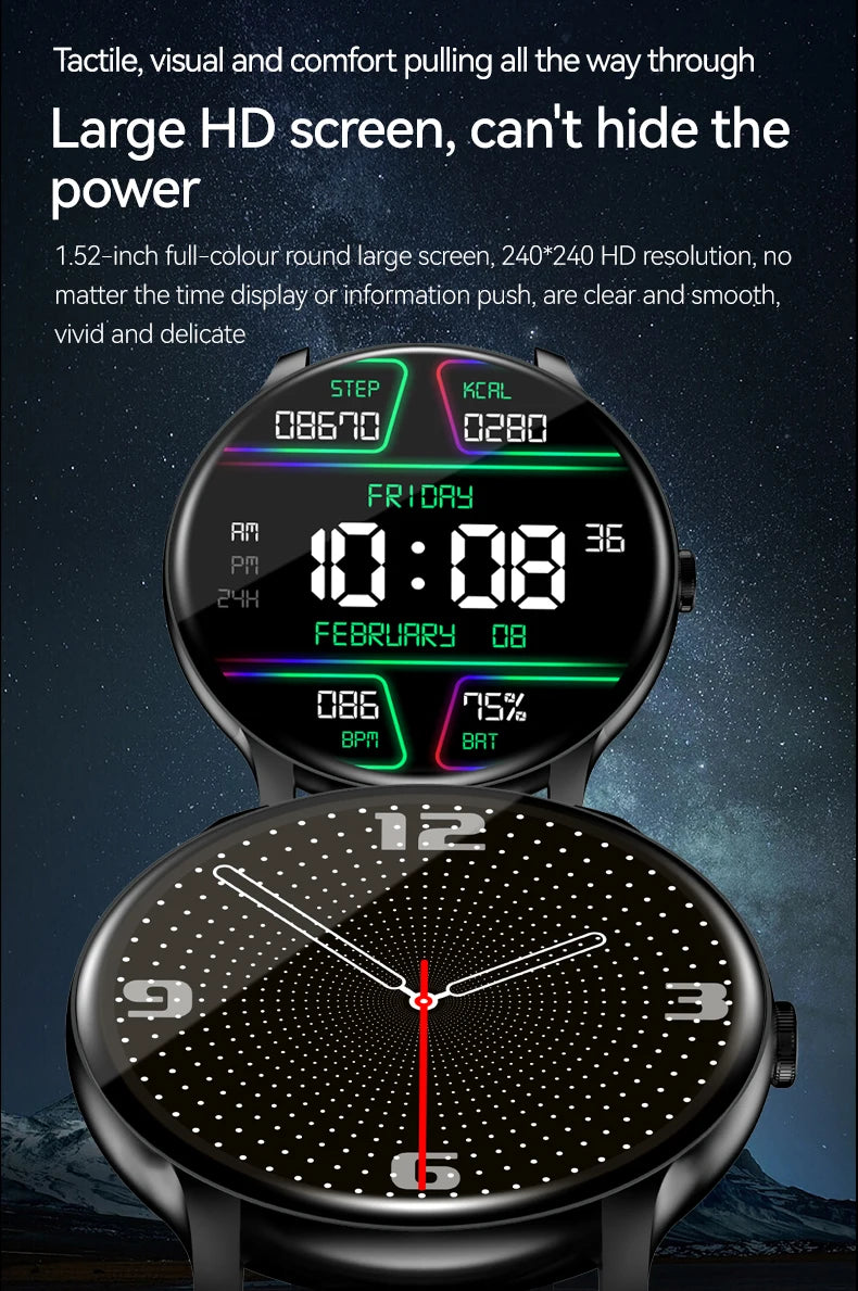LXASFIT 2025 New Smart Watch Heart Rate Sleep Health Monitor Bluetooth Talk Ladies Sport Smart Watch for Android IOS