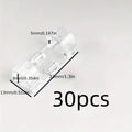 Clear Plastic Cable Clips - Transparent Wire Organizers for Wall & Desk Cable Management, Adhesive Cord Holders