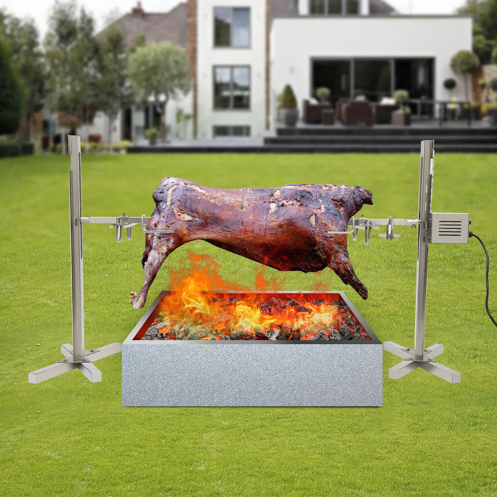 53" Large Grill Rotisserie Spit, Bbq Grill Rotisserie Kit, Universal Gas Grill Rotisserie Kit, Roaster Rod Charcoal Bbq Chicken