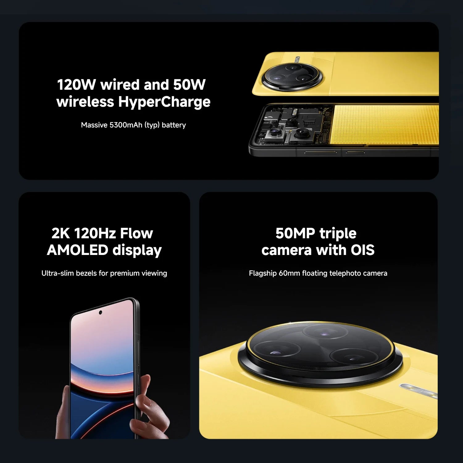 POCO F7 Ultra 5G 16+512GB Global Version 2K 120Hz AMOLED Dispaly Flagship Snapdragon® 8 Elite 50MP AI Dual Camera 5300mAh 120W