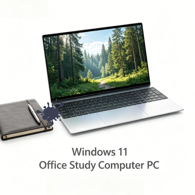 Intel N95 Solid 15.6" Portable Laptop Windows11 Notebook 32GB DDR4 2TB SSD Pc Gamer Office Computer