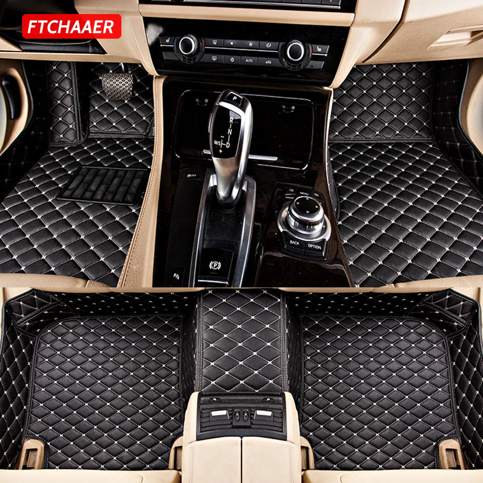 FTCHAAER Custom Car Floor Mats For Citroen C4 Coupe 2004-2011 Auto Carpets Foot Coche Accessorie