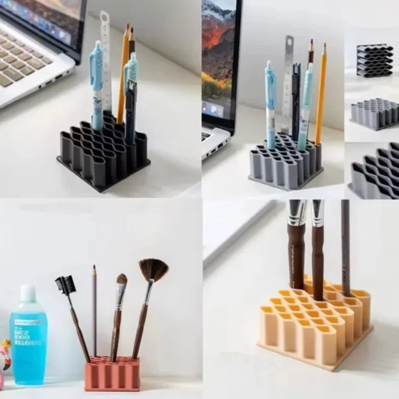 32 Slots Ointments Stand Multi-Compartment Medicine Storage Holder For Small Items Multi-purpose Cosmetics/Pen Storage Rack