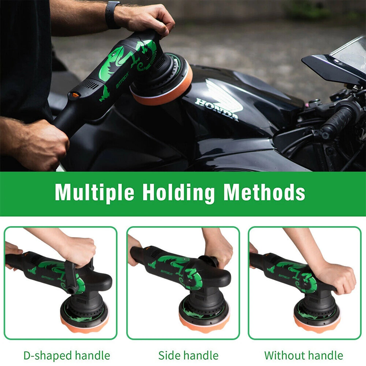 700W Car Polishing Machine DA 5inch 15mm Orbit Dual Action Auto Polisher Variable Speed Sander Buffing Waxing Machine