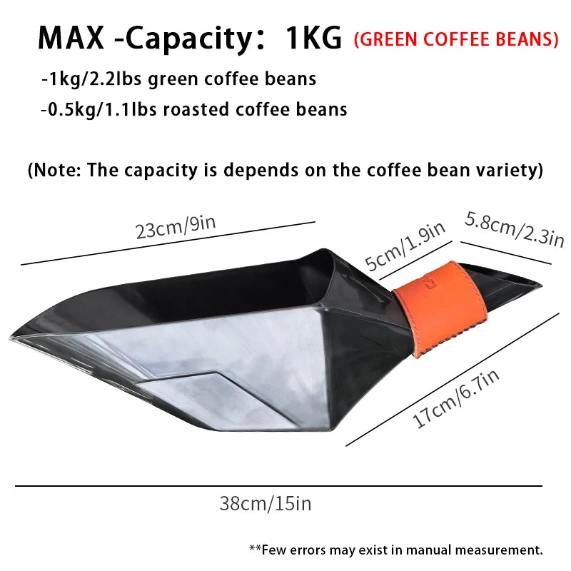 CAFEMASY Kitchen Accessories Large Container Shovel For Coffee Bean Flour Ice Cubes Capacity Measuring Tool Scoops 500g 1kg 2kg