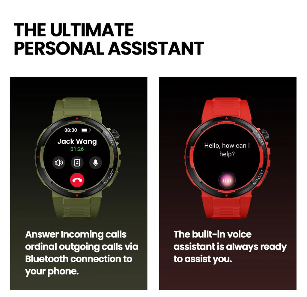 New Zeblaze Ares 3 Plus 1.43'' HD AMOLED Display Smartwatch Voice Calling New 3D Interactive 100+ Sports Modes Smart Watch Men