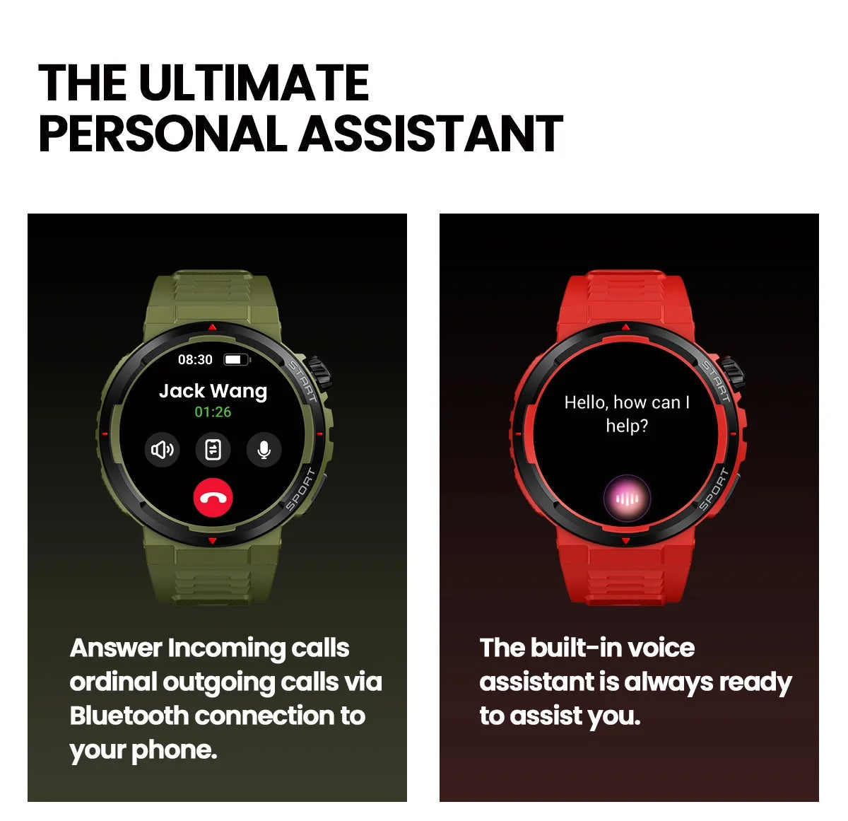 New Zeblaze Ares 3 Plus 1.43'' HD AMOLED Display Smartwatch Voice Calling New 3D Interactive 100+ Sports Modes Smart Watch Men